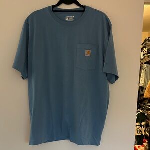 Carhartt Men's Classic Blue Tee with Pocket